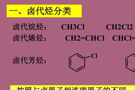 卤代烃有哪些