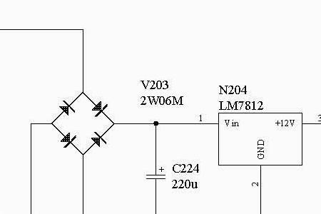 双12伏整流滤波电路