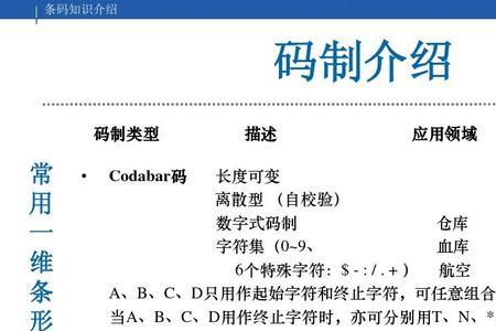 条码码制是什么意思