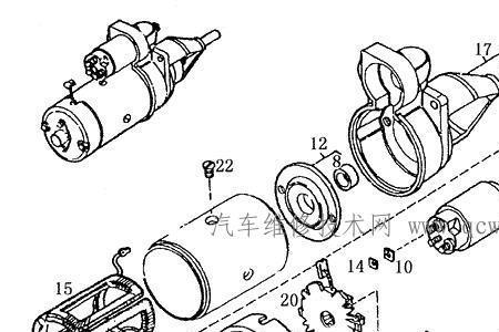 如何分解汽车起动机