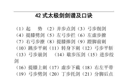 拈花仗剑42式太极剑分解教学