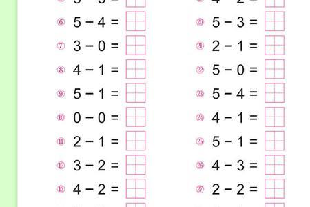 上一年级小朋友数学要掌握多少