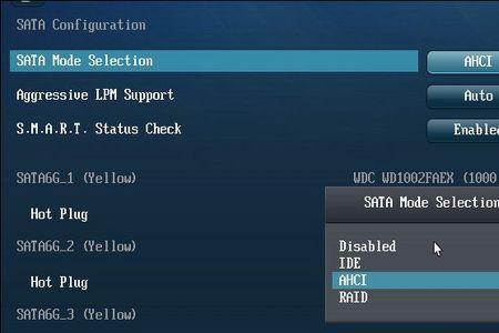 bios设置里的sata模式选哪个