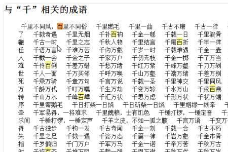 带有无字和奇字的成语