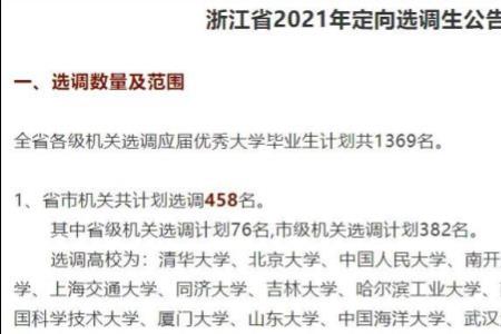 2023年非定向选调生的报名时间