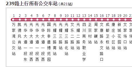 成都244路公交车路线