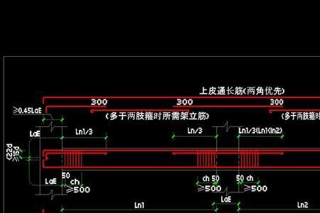 以梁为支座的框架梁底筋做法