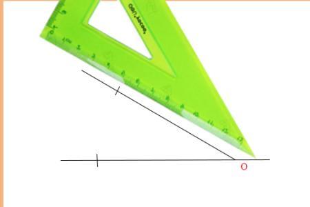 用一个三角尺怎么画出105度的