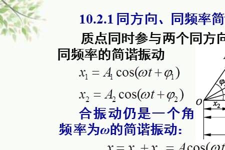 简谐运动正相和反相有什么区别