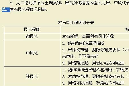 如何判断入中风化岩层