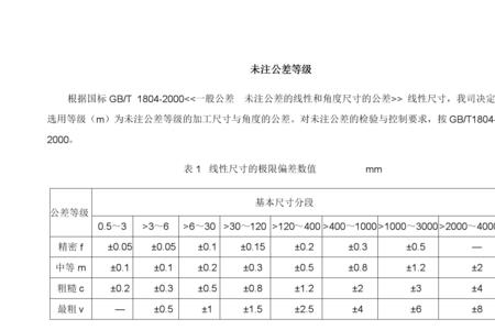 标准公差值与什么有关