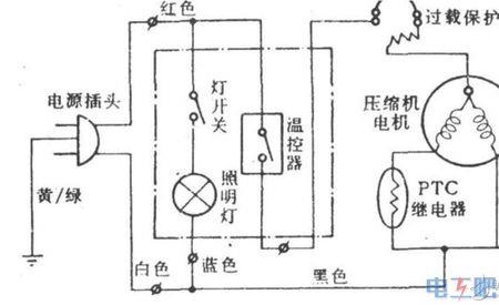 冰箱三根线怎么接线