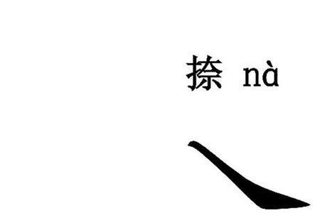 横竖撇捺点提的田字格写法