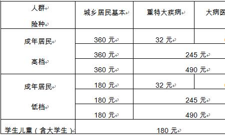 城乡居民基本医疗两档什么区别