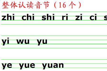 ve读音相同的整体认读音节怎么写