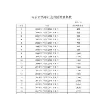 南京社保缴费基数是什么意思