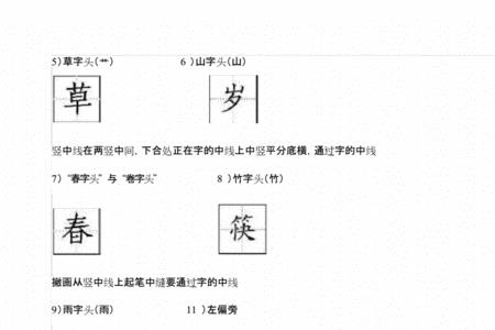 田字格里的碧绿怎么写