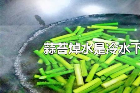 蒜苔焯水后冷冻口感怎么样