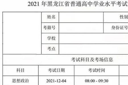 学业水平准考证是什么