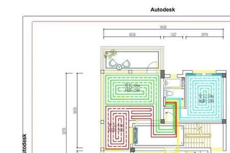 cad怎么量取地热管长度