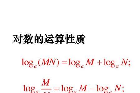 对数的含幂运算公式