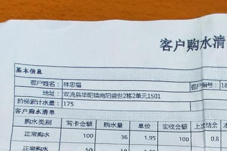 五金店水费6块多合理吗