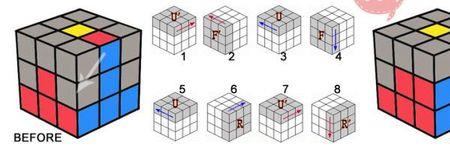 三阶魔方最后一层拼法