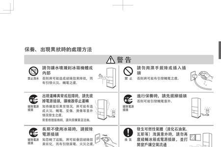 东芝540冰箱温度调节说明书