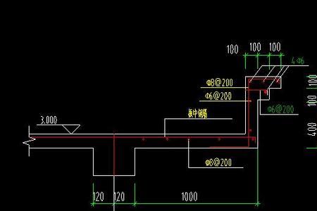 1.2米悬挑板如何配筋