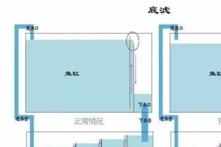 大鱼缸造景底滤下水口怎么处理