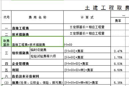 定额机械费取费标准