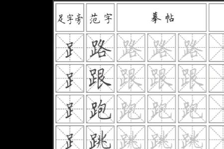 足和系组成什么字