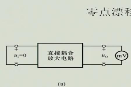 什么叫零点漂移