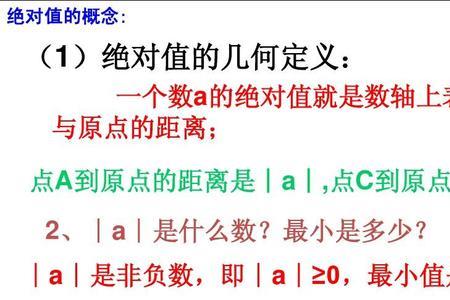 初一绝对值求最小值简单口诀