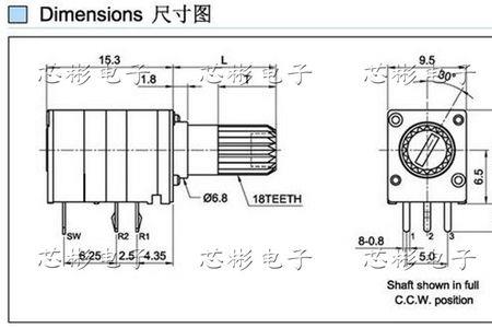 电位器103k和503k的区别