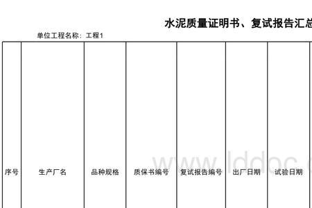 水泥复试报告多少吨做一次