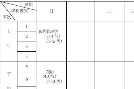 大学课表怎么看上课时间