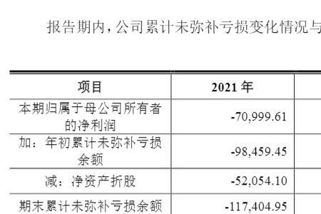 未弥补亏损达实收资本什么意思