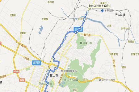 鞍山13路公交车通到哪了