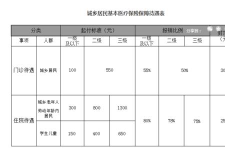 2023年居民医保报销比例