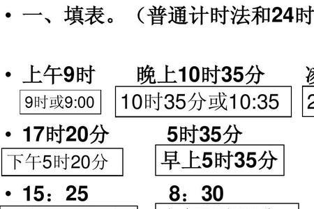 6时15分不同的计时法