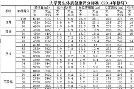 大学体测最终成绩怎么算