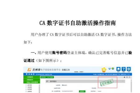 ca数字证书怎么激活