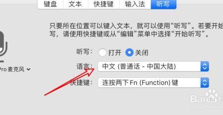 mac听写功能用不了
