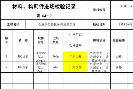 工程进场材料需要提供那些资料