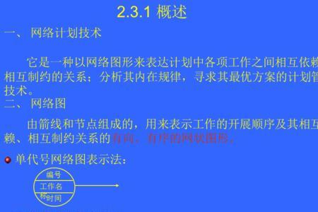 单代号网络图字母上下含义