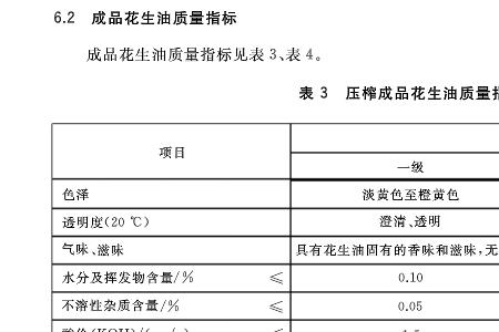 花生油执行标准00155是什么意思