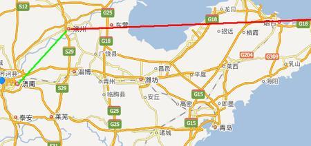 济南滨州高速路线图