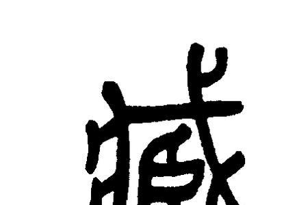 和臧字很像的字