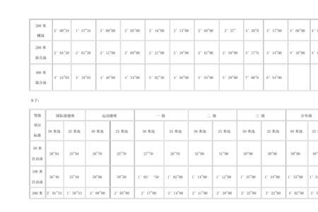 300米游泳标准